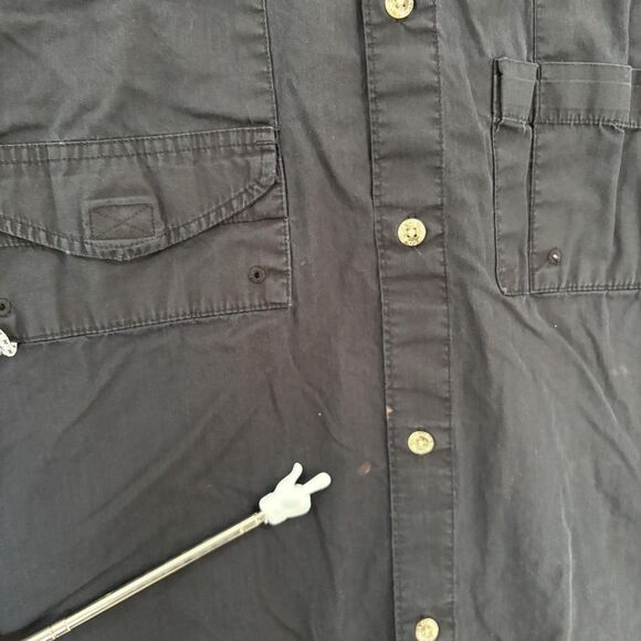 Alabama Crimson Tide Shirt Men's Large Black Columbia PFG Vented Fishing Bama - Picture 4 of 10